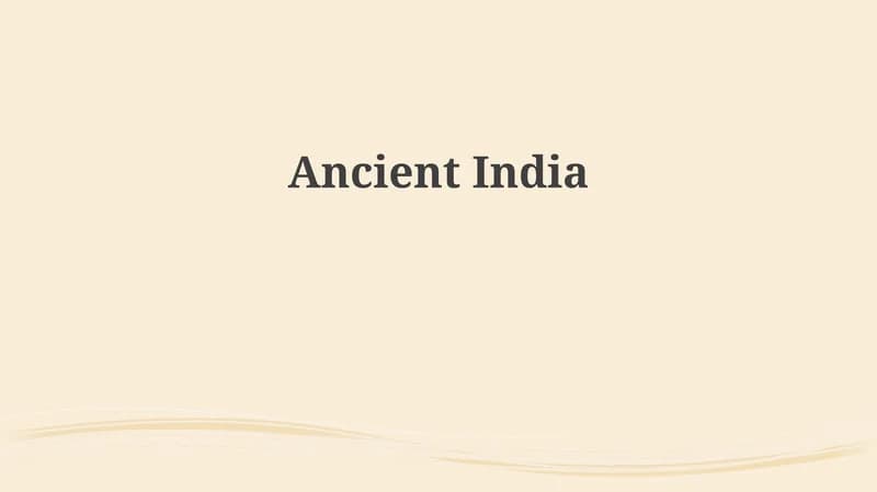 Foundations of Civilization: Indus Valley to the Mauryas