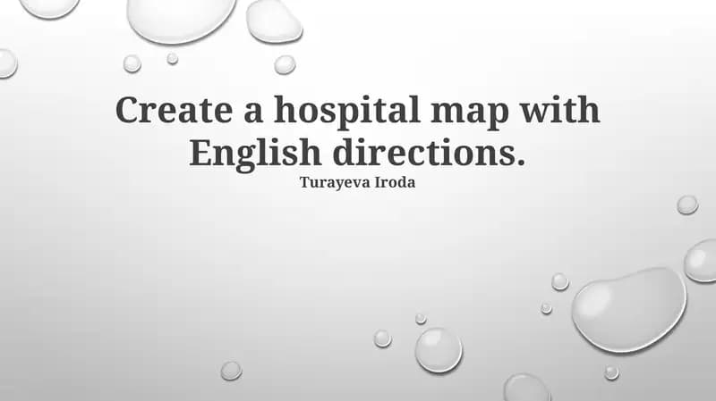Hospital Map with English Directions