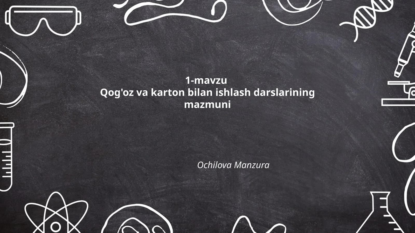 Qog'oz va karton bilan ishlash darslarining mazmuni