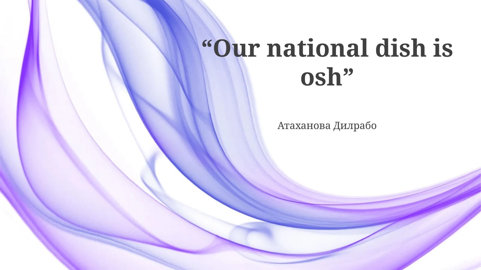 Osh: A Culinary Journey Through History and Tradition