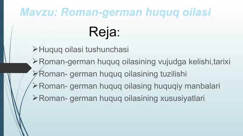 Roman-german huquq oilasi