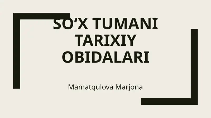 So‘x tumani tarixiy obidalari