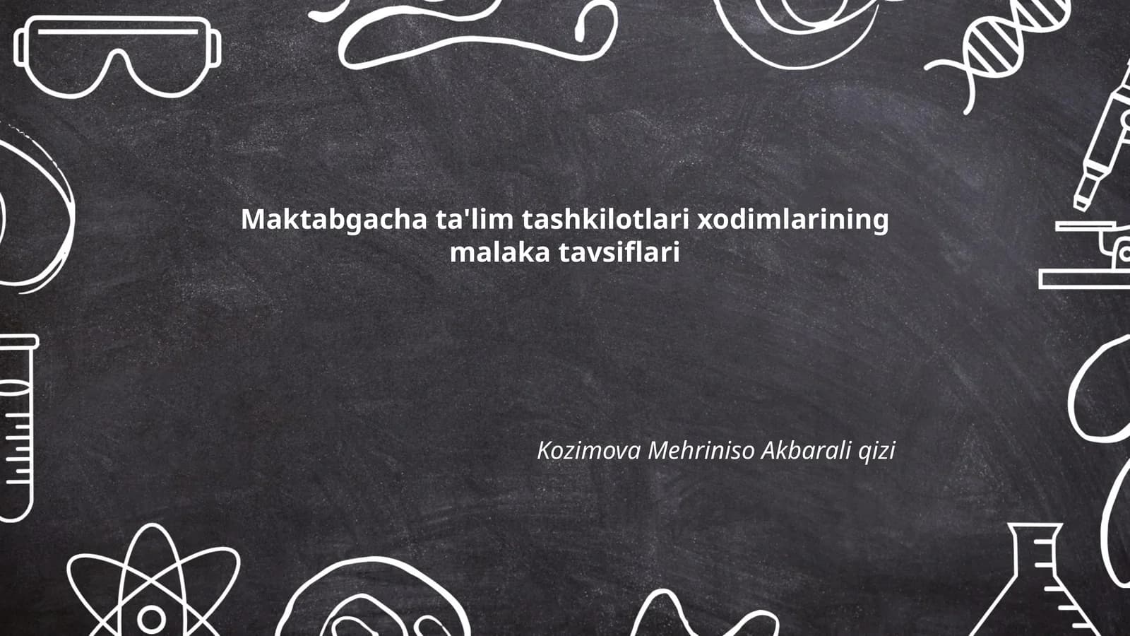 Maktabgacha ta'lim tashkilotlari xodimlarining malaka tavsiflari