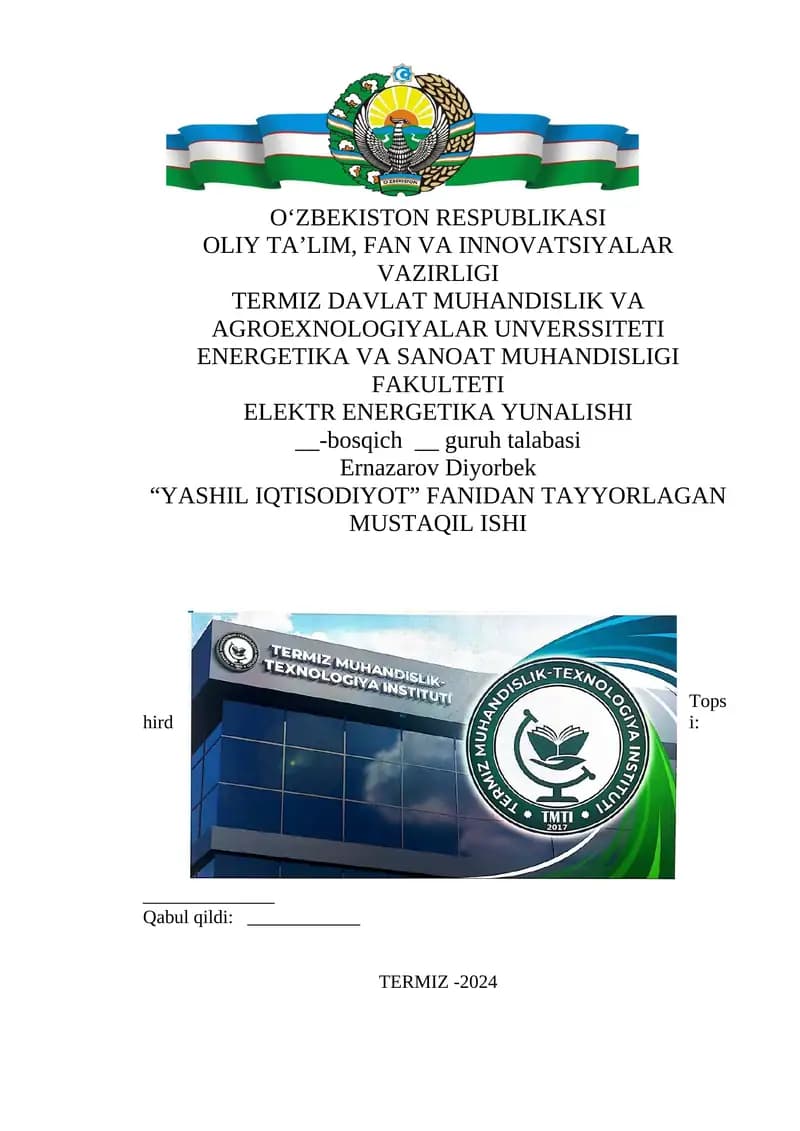 Global isish, uni keltirib chiqarayotgan omillar
