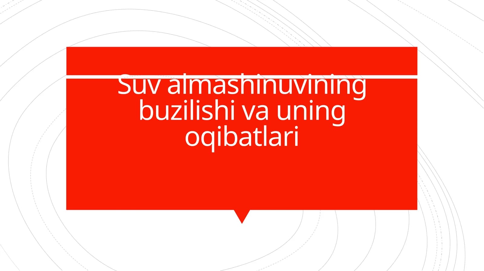 Suv almashinuvining buzilishi va uning oqibatlari