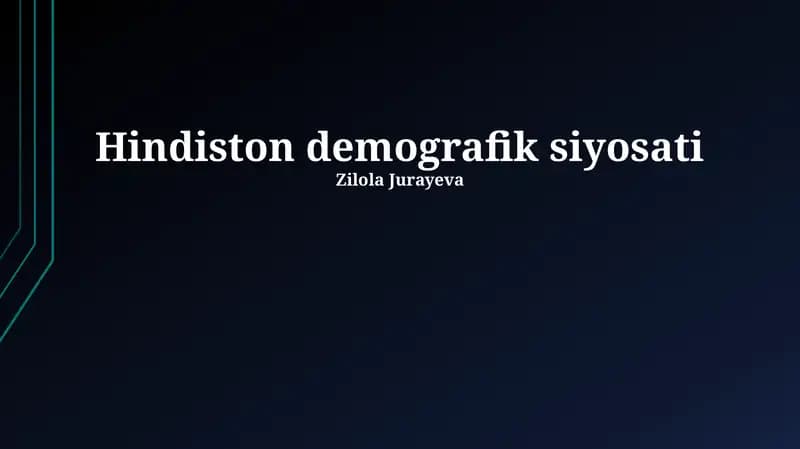 Hindiston demografik siyosati