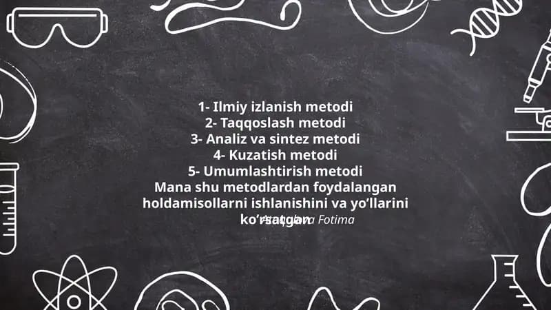 Ilmiy izlanish metodi
