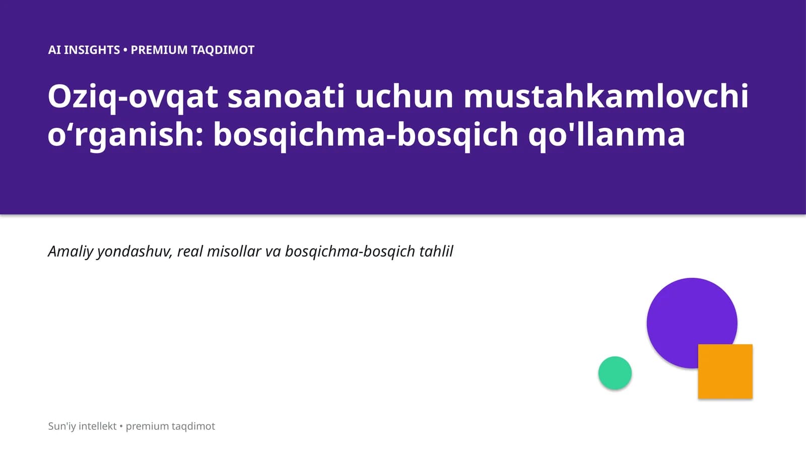 PREMIUM TAQDIMOT