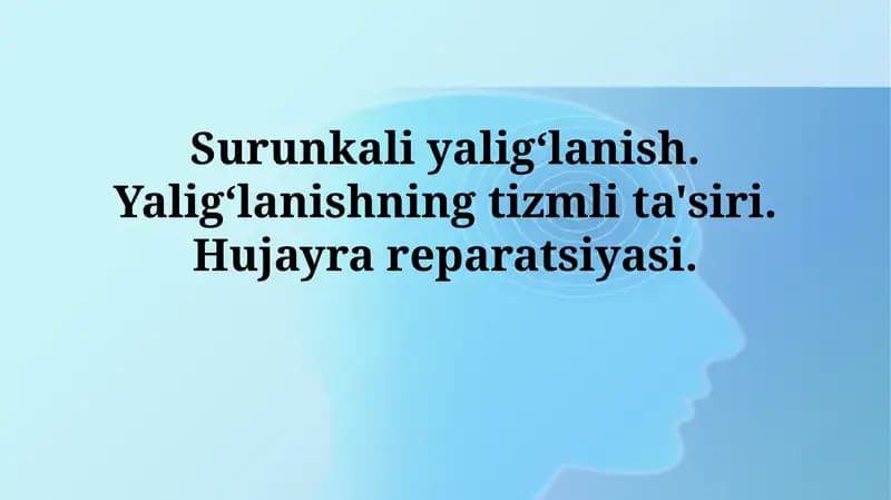 Surunkali yallig'lanish