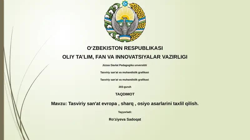 Tasviriy san'at va muhandislik grafikasi