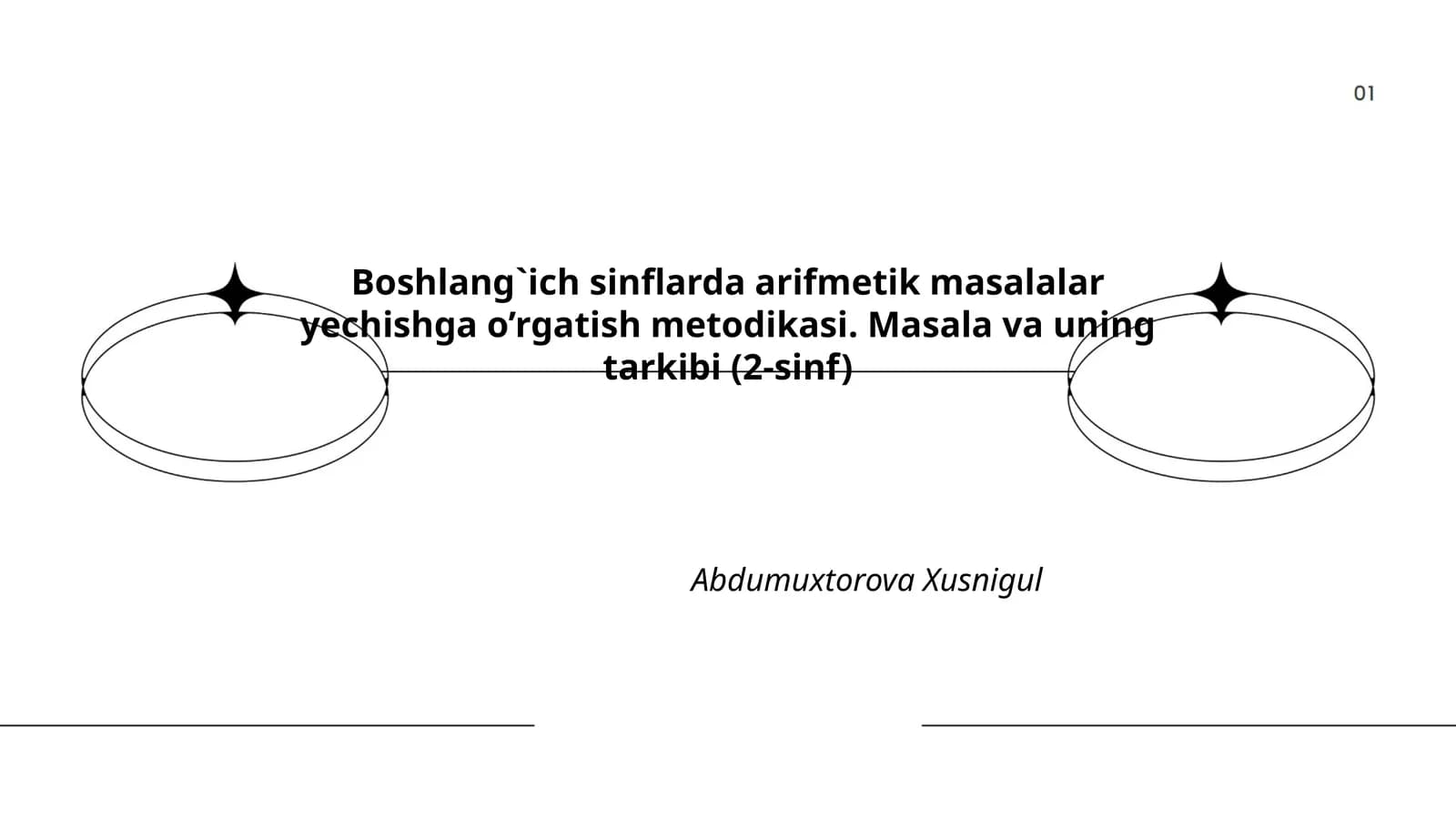 Boshlang`ich sinflarda arifmetik masalalar yechishga o’rgatish metodikasi. Masala va uning tarkibi (2-sinf)