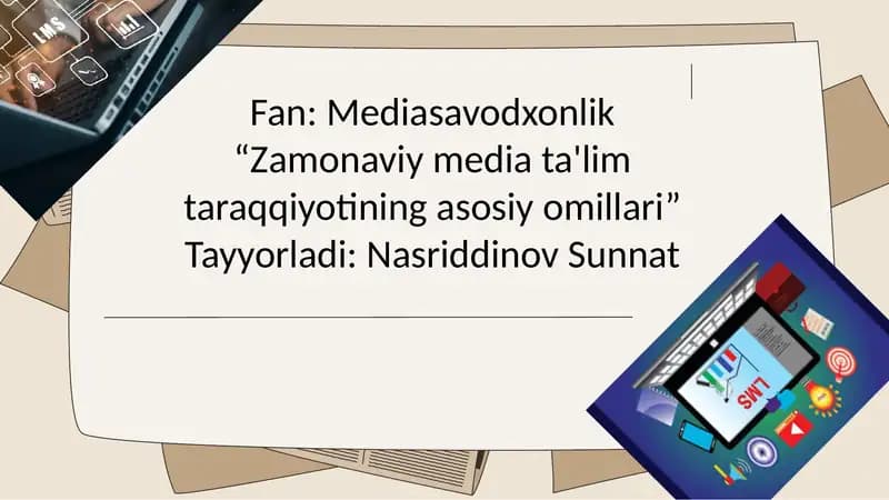 Zamonaviy media muhitda axborot manipulatsiyasidan himoyalanish