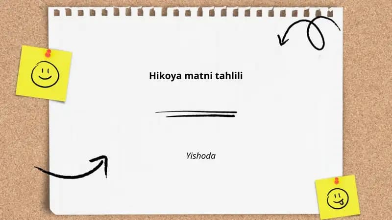 Hikoya matni tahlili