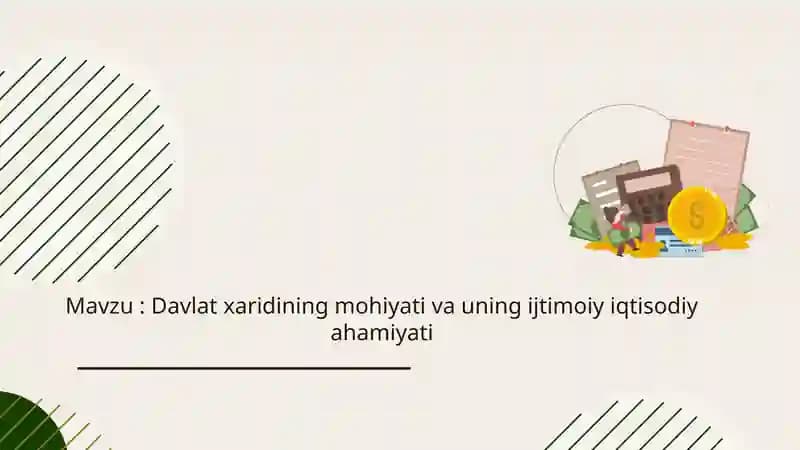 Davlatxaridiningmohiyativauningijtimoiyiqtisodiyahamiyati