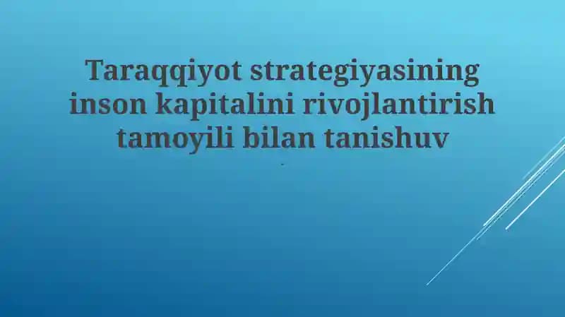 Inson kapitaliga investitsiya