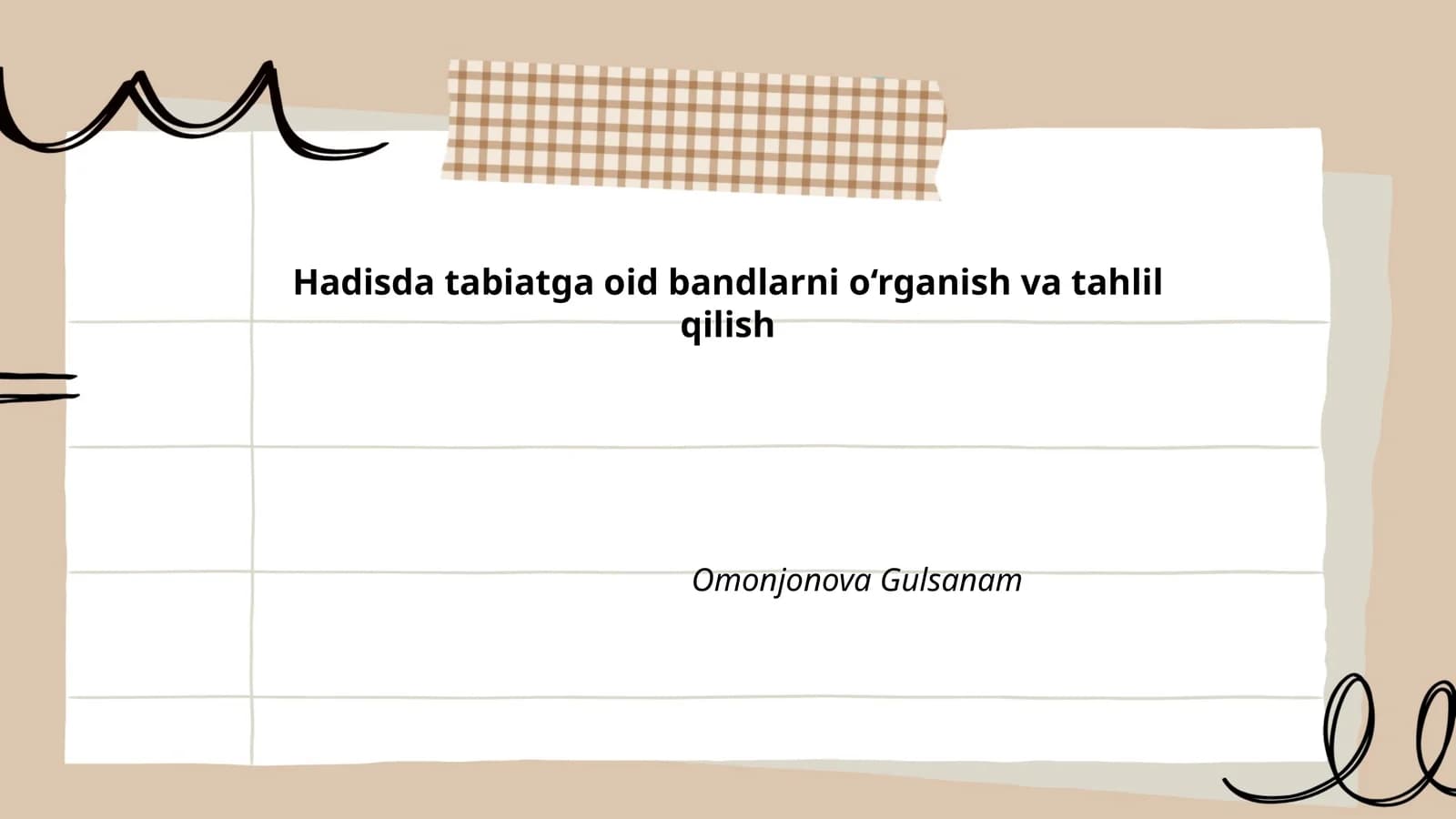 Tabiatga oid bandlar