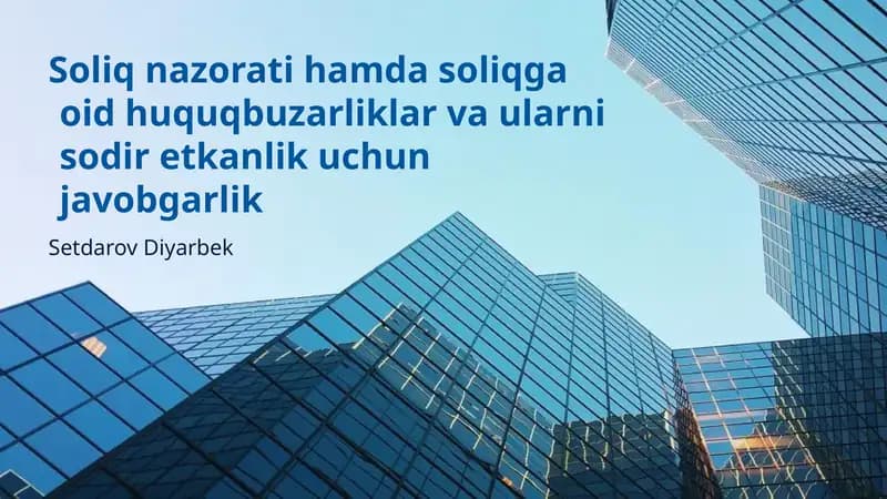 Soliq nazorati tizimi