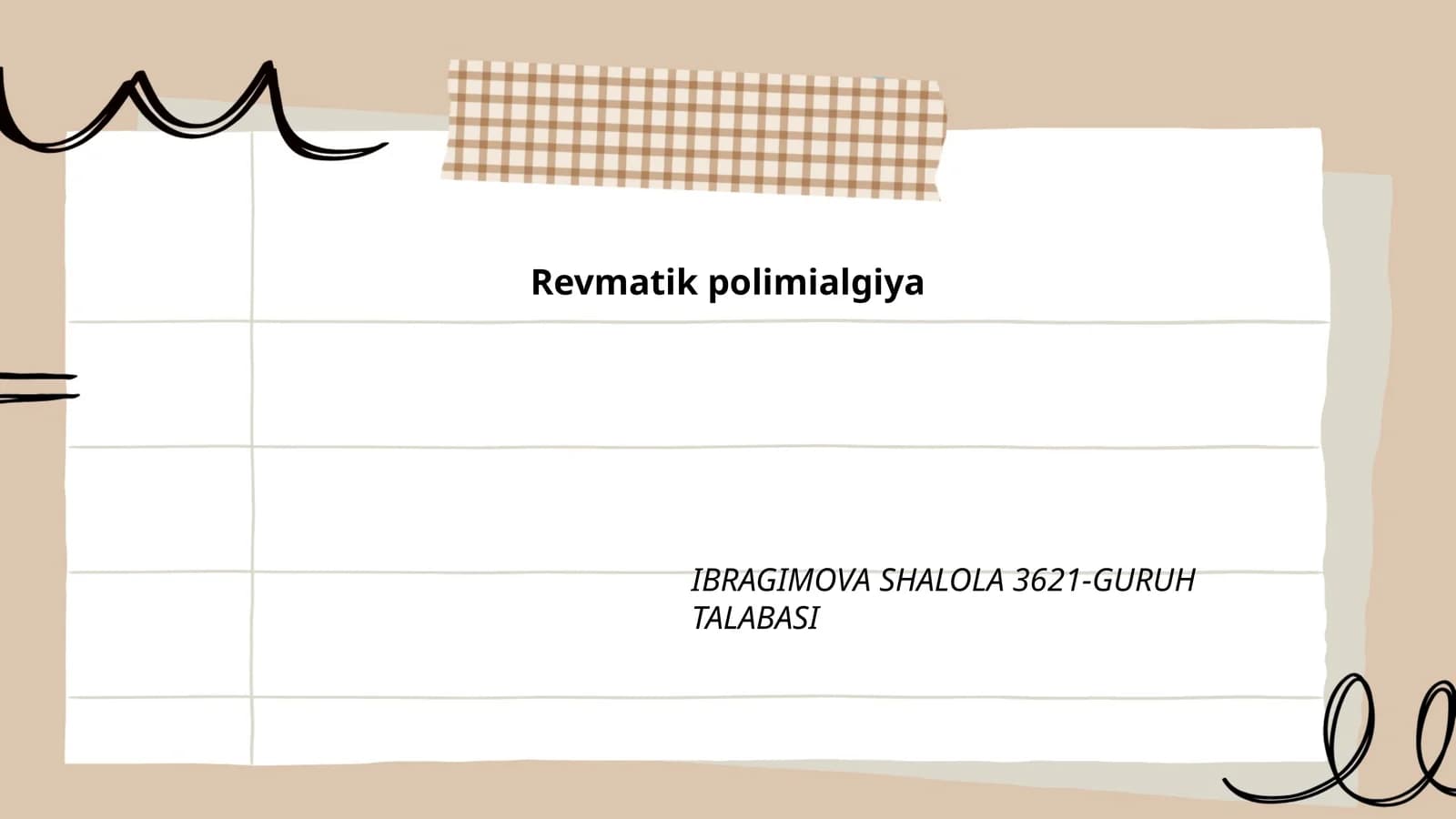 Revmatik polimialgiya