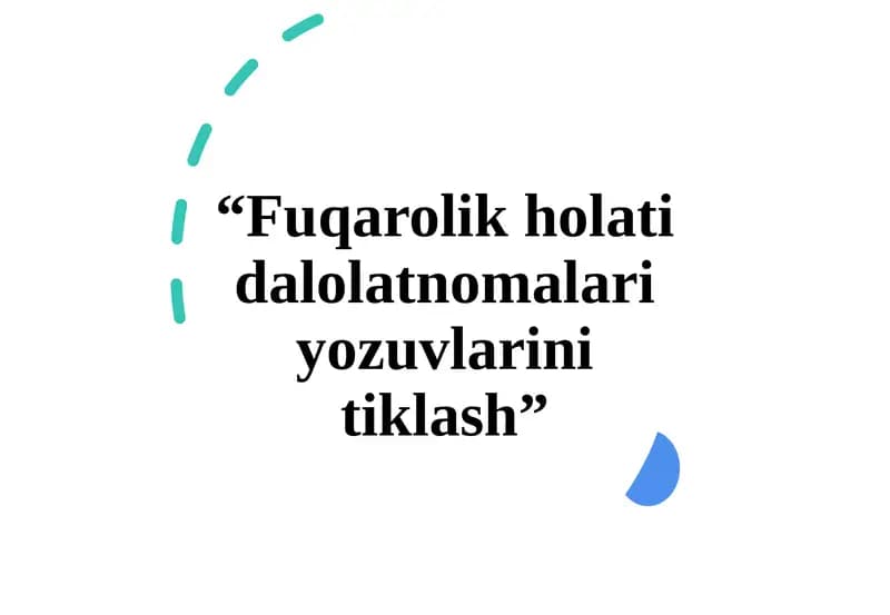 Fuqarolik holati dalolatlari yozuvlari nitiqlash