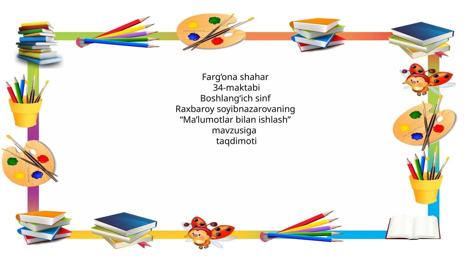 Ma’lumotlar bilan ishlash