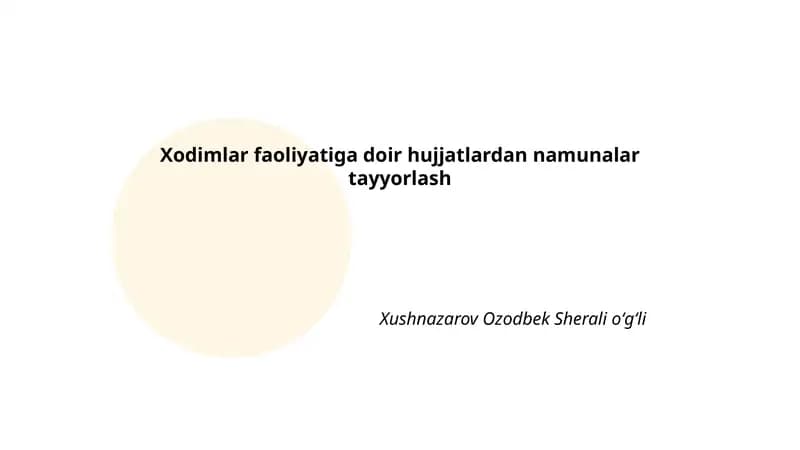 Ishga qabul qilish shartnomasi namunasi