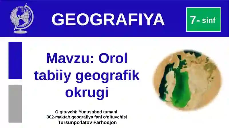 Oroltabiiy Geografik Okruglar