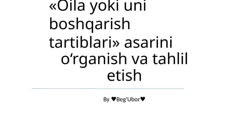 Neft Yoki Uni Boshqarish Tartiblari