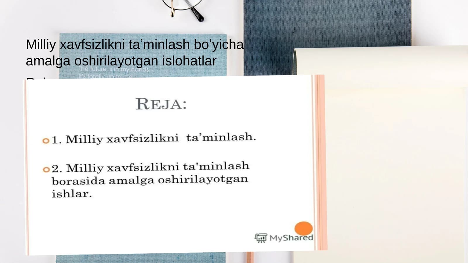 Milliy xavfsizlikni taʼminlash boʻyicha amalga oshirilayotgan islohatlar