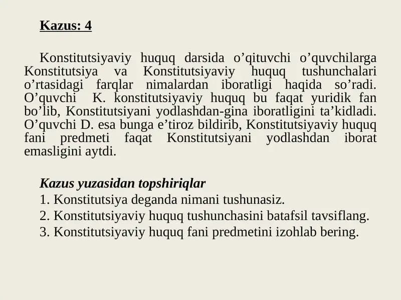 Konstitutsiyaviy huquq tushunchalari