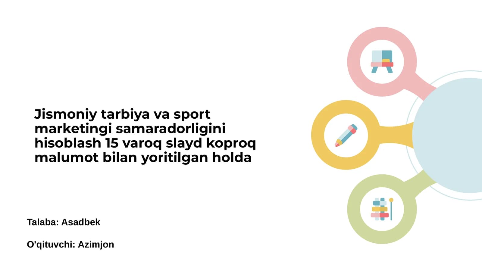 Jismoniy tarbiya va sport marketingi samaradorligini hisoblash