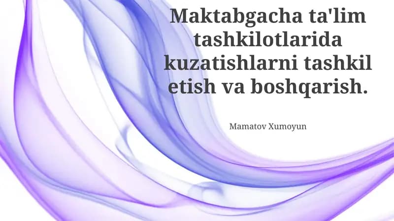 Kuzatuvning Maqsad va Vazifalari
