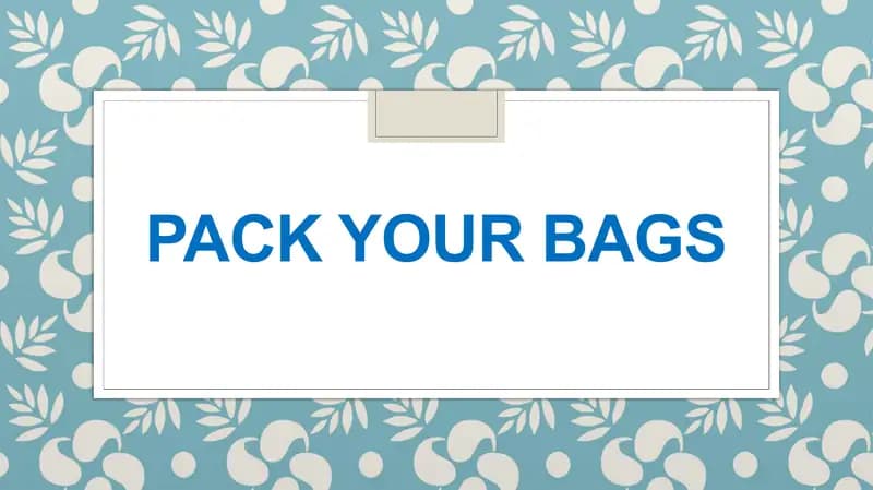 Pack Your Bags
