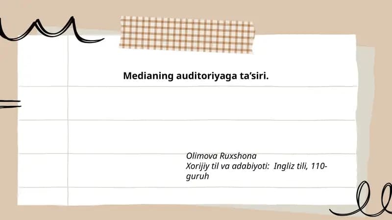 Medianing auditoriyaga ta’siri
