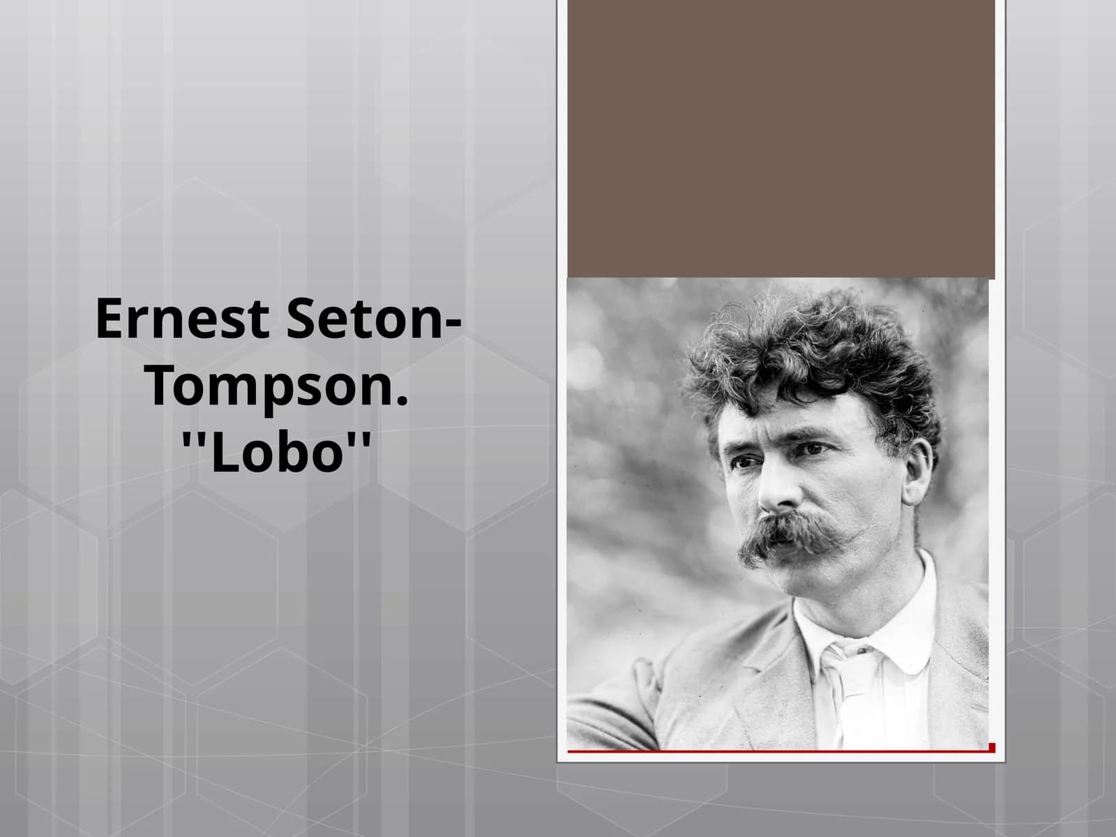 Ernest Seton-Tompson. ''Lobo''