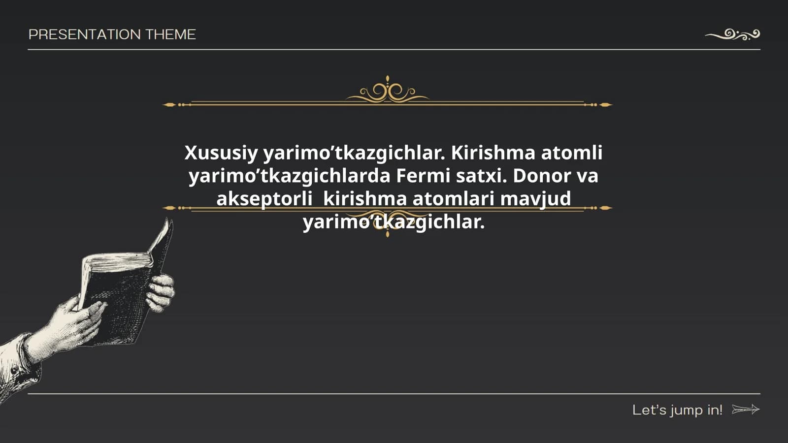 Xususiy yarimo‘tkazgichlarning strukturasi
