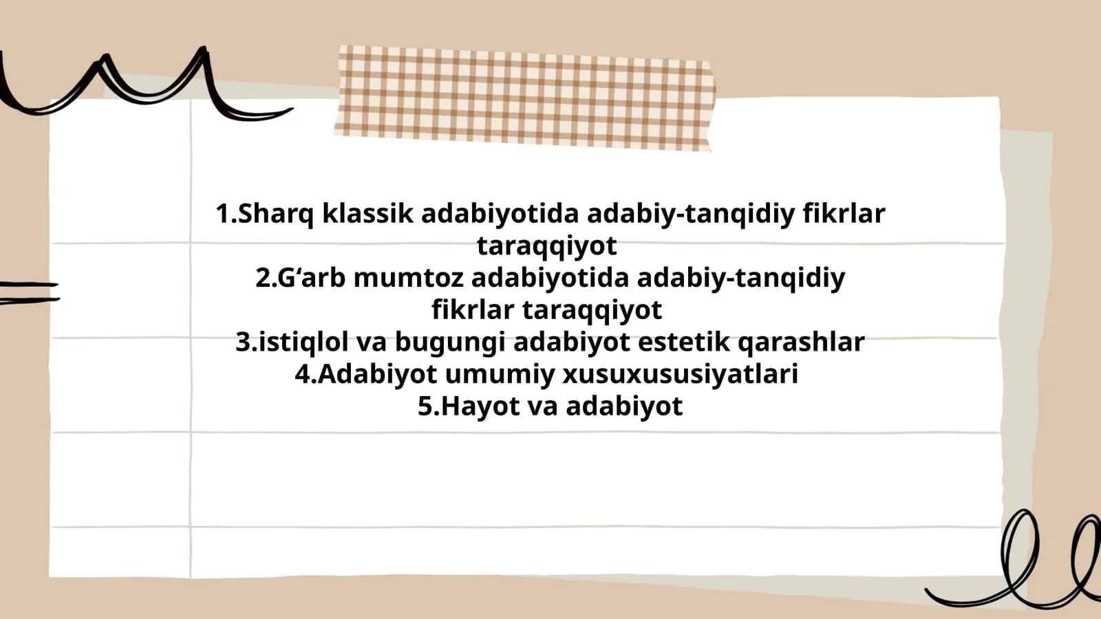 Sharq klassik adabiyotida adabiy-tanqidiy fikrlar taraqqiyot