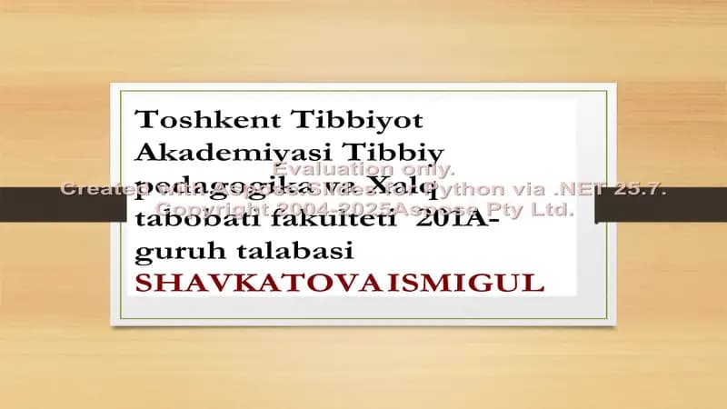 Hazm Fiziologiyasi