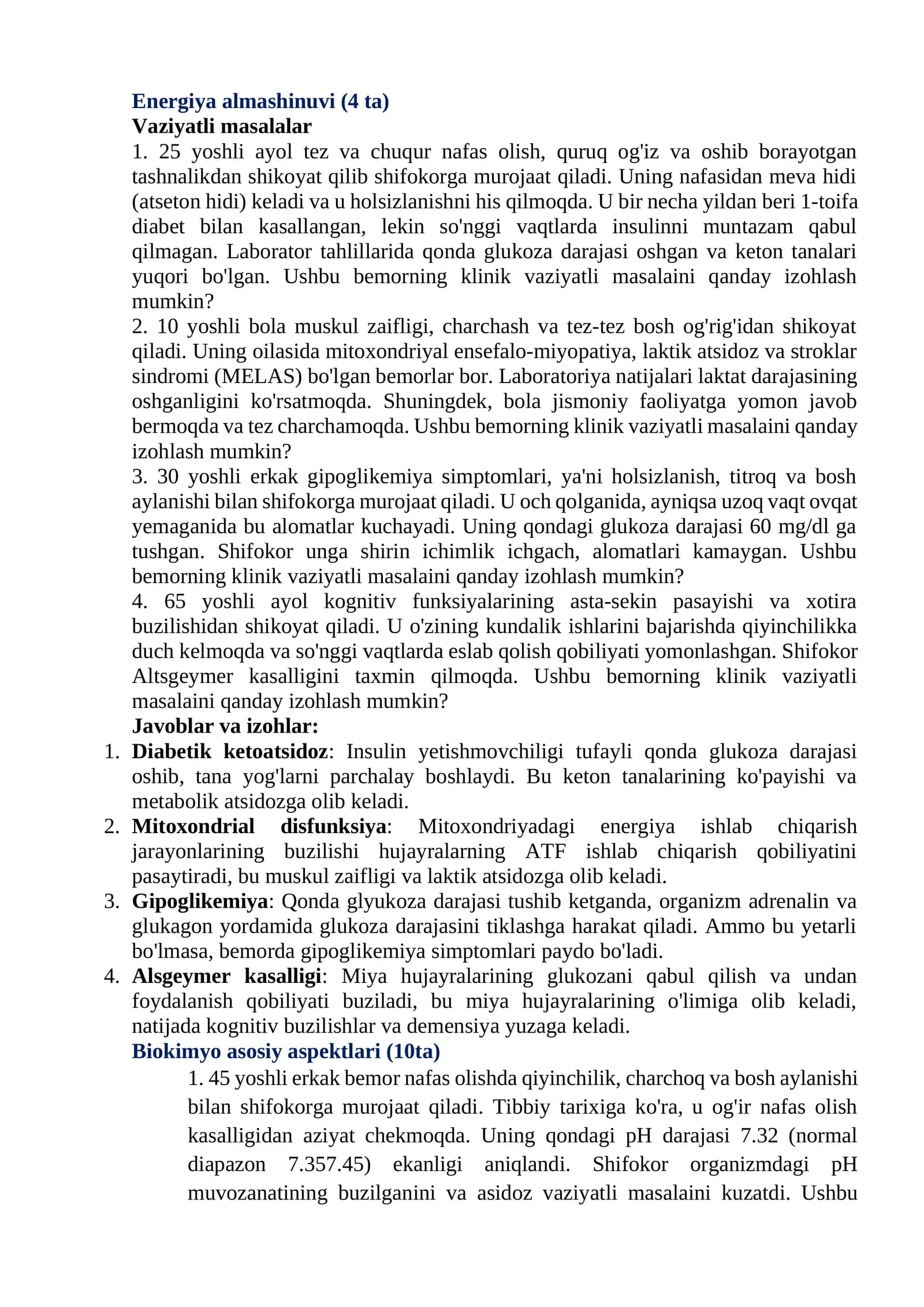 Vaziyatli masalalar