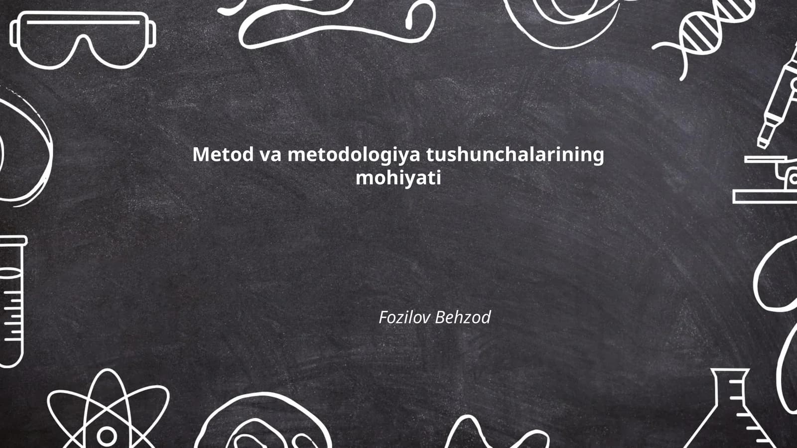 Metod va metodologiya tushunchalarining mohiyati
