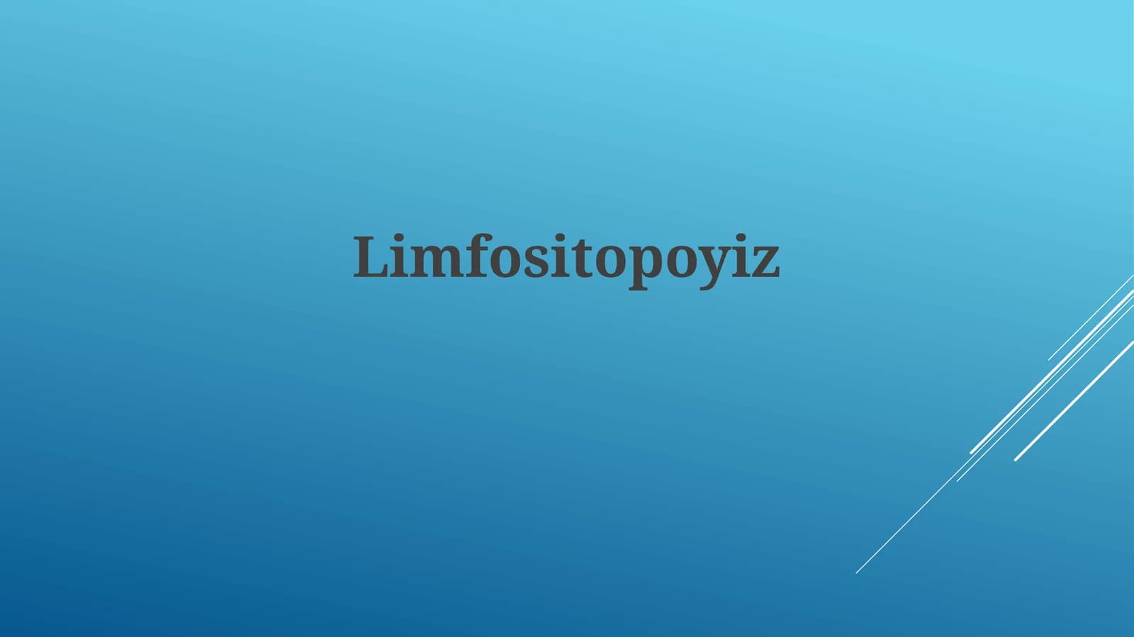 Limfotsitopoyiz