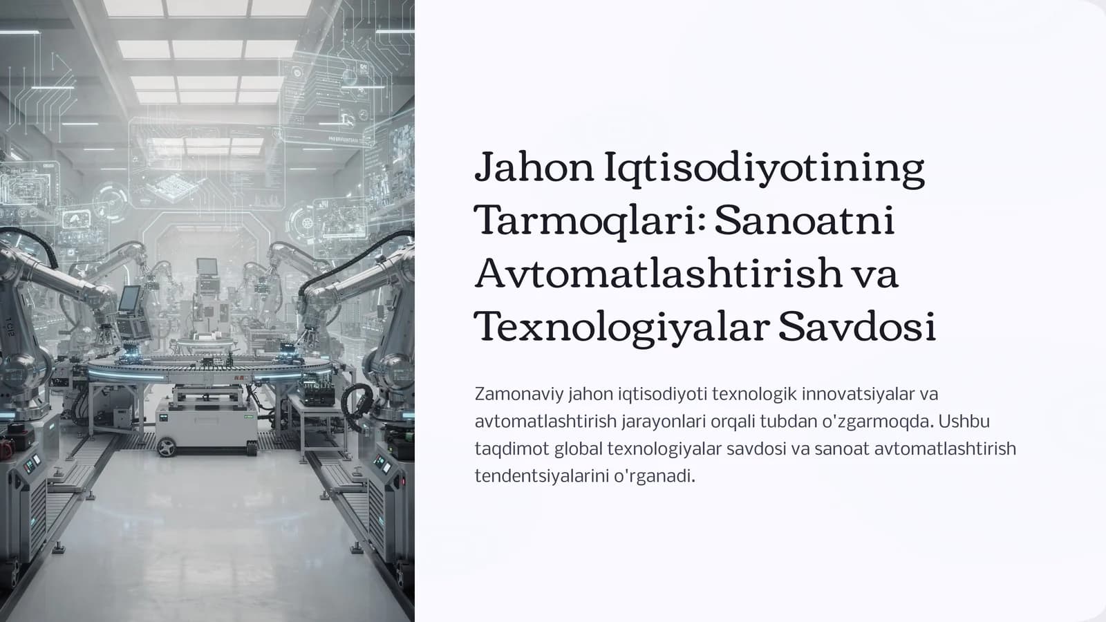 Texnik Taraqqiyotning Xalqaro Savdoga Ta'siri Nazariyalari