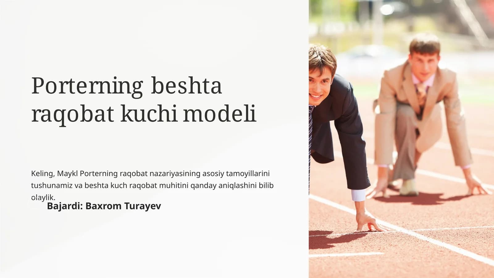 Porterning beshta raqobat kuchi modeli