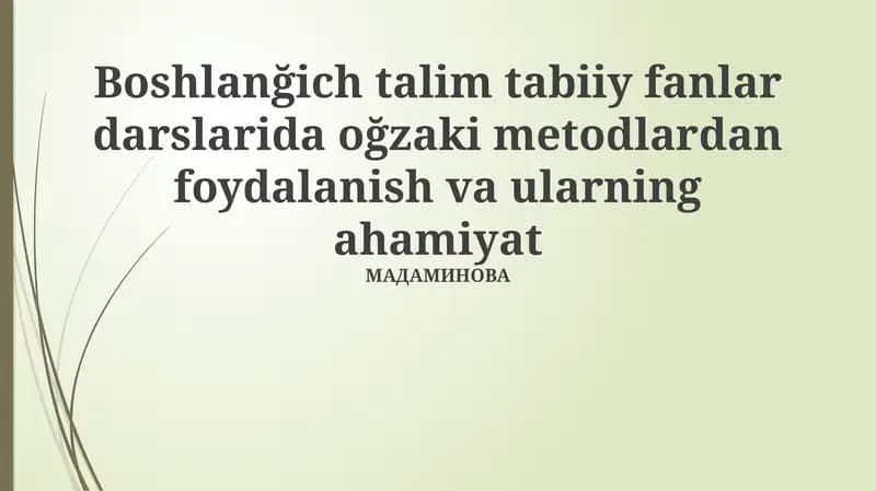 Verbal usullar: Ta'rif va ahamiyat