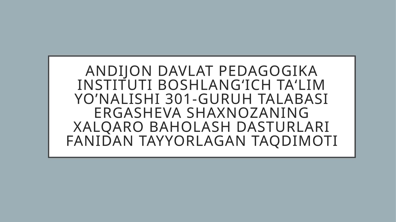 xalqarotadqiqotlarga tayyorgarlik ko'rishga yo'naltirilgan tayanch maktablar uchuntreninglaro‘quv dasturipirls,timss, pisa,talisxalqaro baholash dasturlari asosida test sinovlarini tashkil etilishi