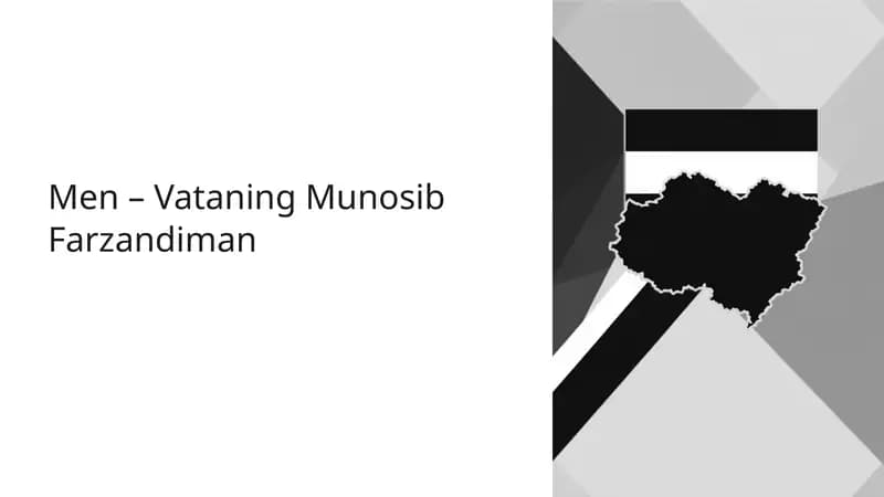 Men – Vataning Munosib Farzandiman