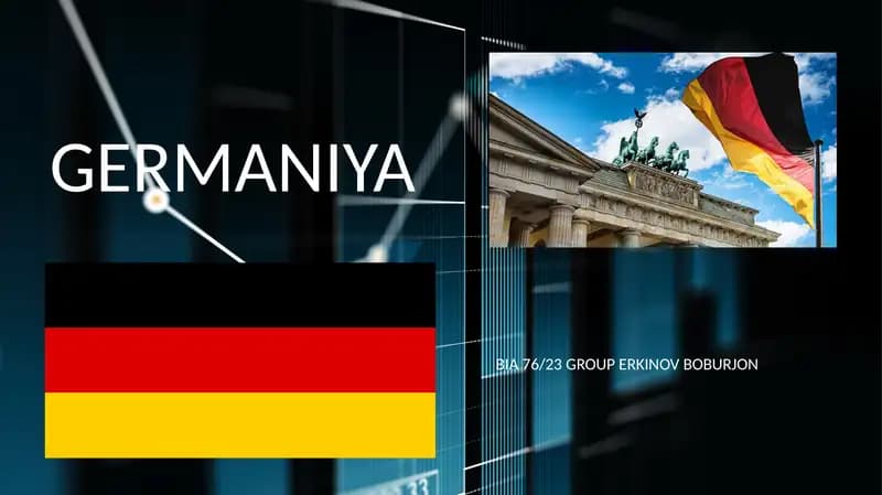 Germaniya iqtisodiyoti yalpi ichki maxsuloti bank tizmi