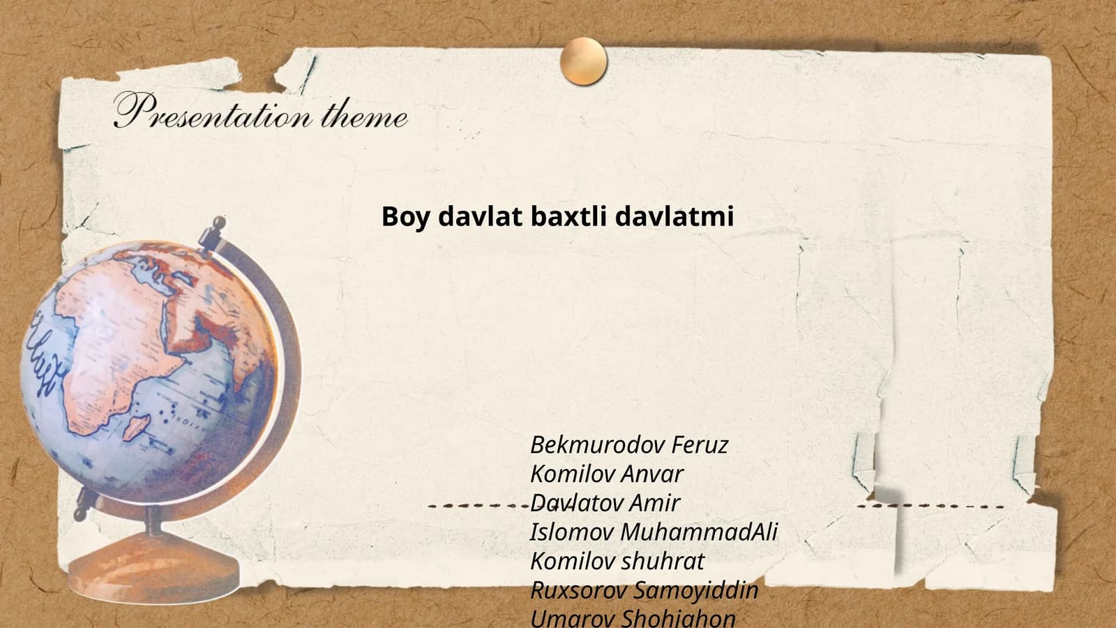 Boy davlat baxtli davlatmi