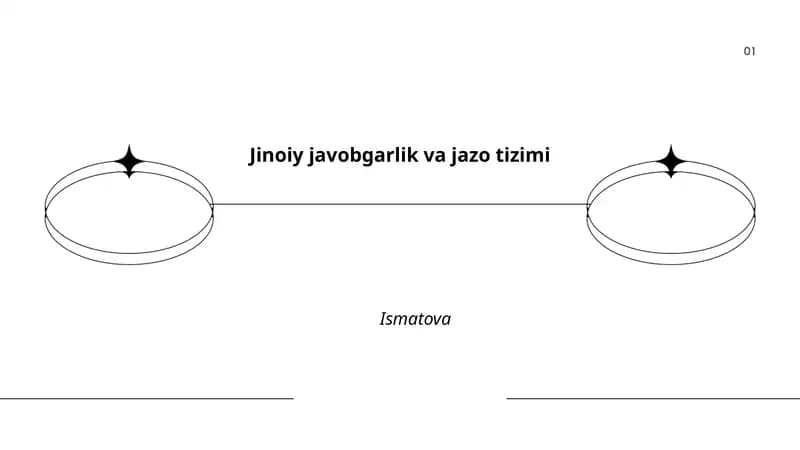 Jinoiy javobgarlik va jazo tizimi