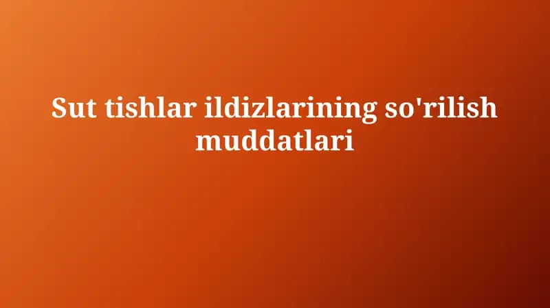 Ildiz rezorbsiyasi