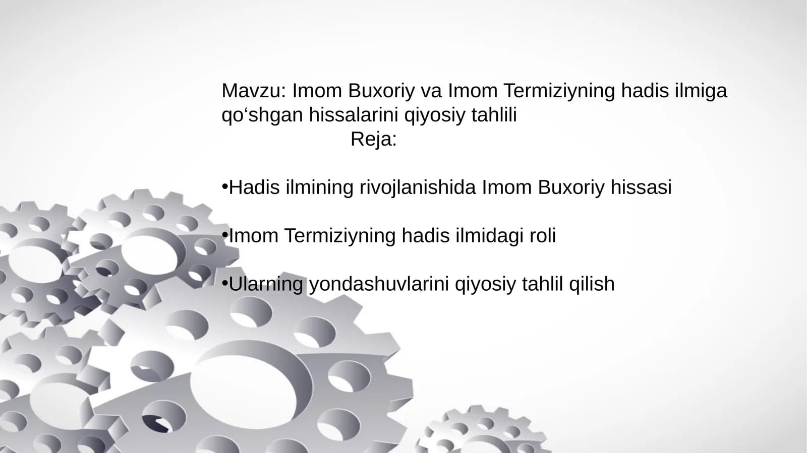 Imom Buxoriy va Imom Termiziyning hadis ilmiga qo‘shgan hissalarini qiyosiy tahlili